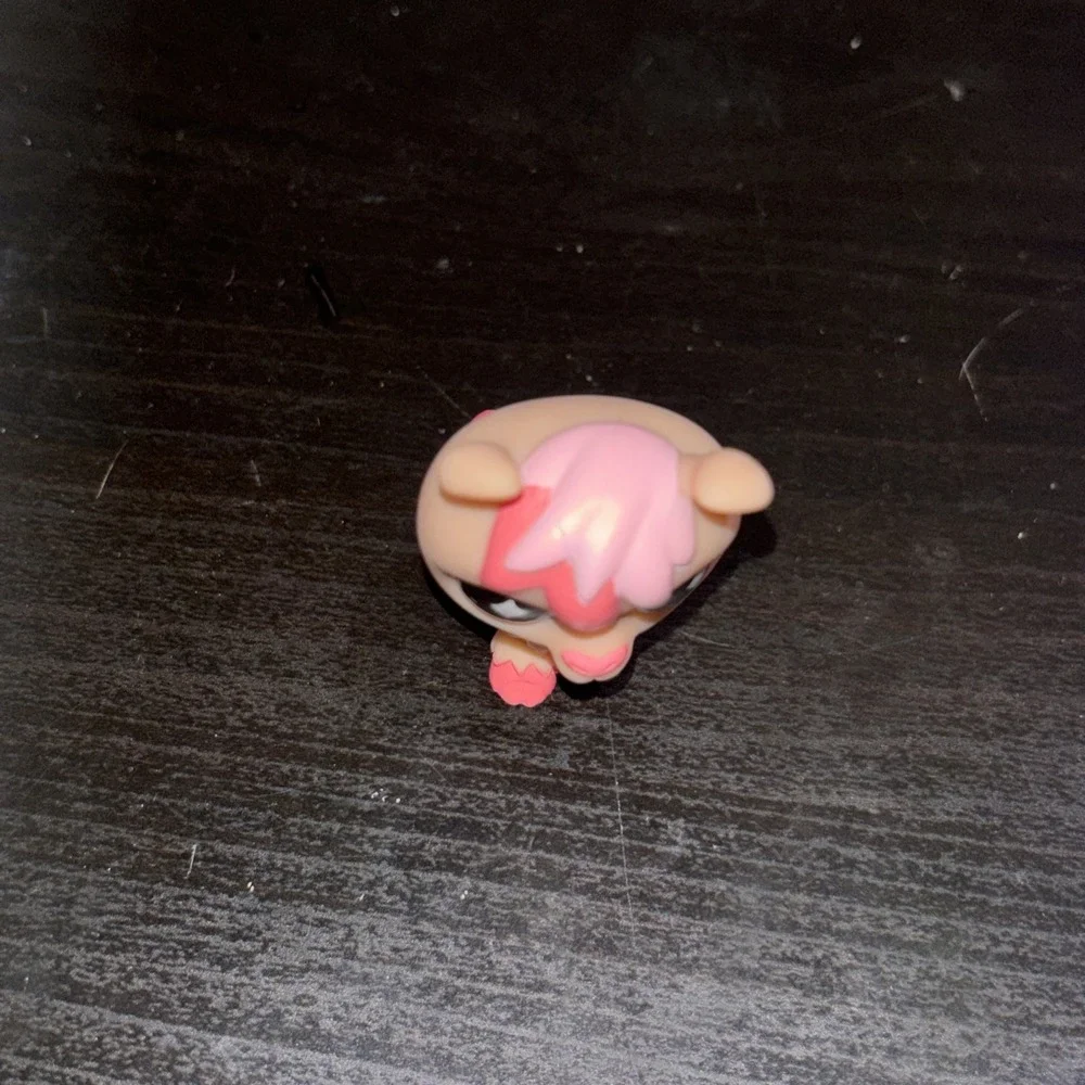 Peach and Pink Llama Tan #198 G7 Teal Diamond Eyes Littlest Pet Shop Gen 7 LPS